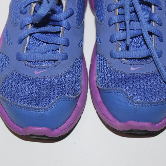 NIKE Girls Running Shoes Blue Purple  10.5C - Picture 7 of 11